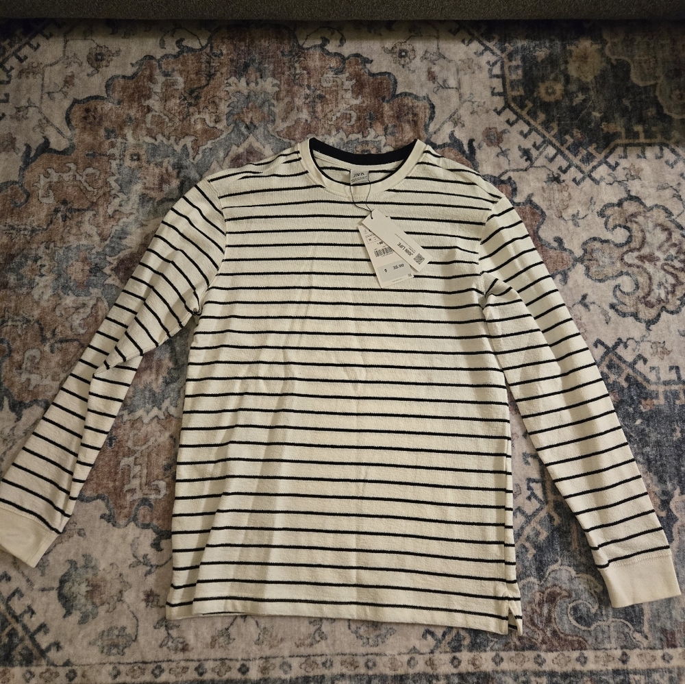 Zara Long Sleeve Striped Shirt
